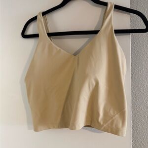 lululemon athletica Beige Tank Top